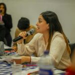 person speaking clearly